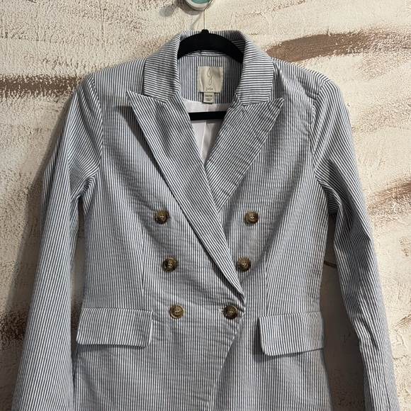 Joie Striped Seersucker Blazer - Picture 3 of 5